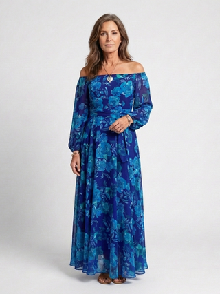 Zuzanna | Off Shoulder Floral Maxi Dress
