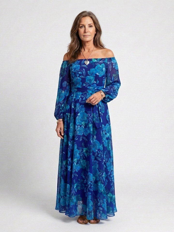 Zuzanna | Off Shoulder Floral Maxi Dress