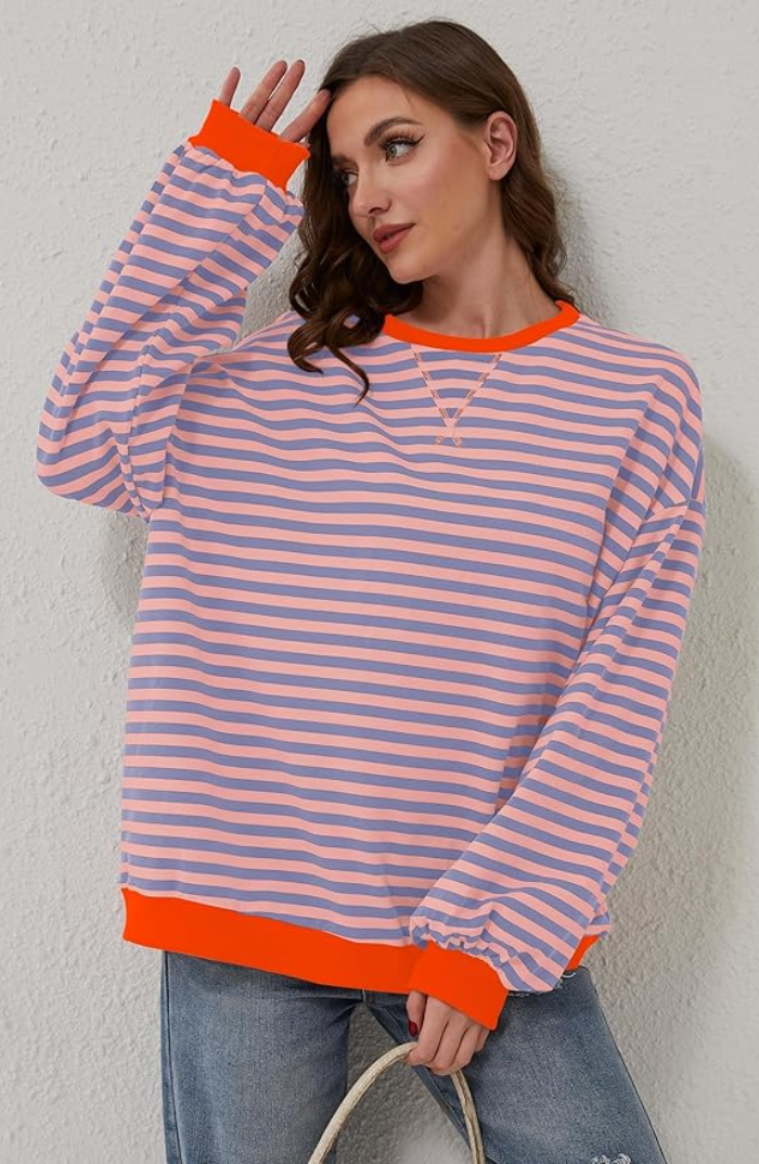Hanna | Paski Oversize Sweter