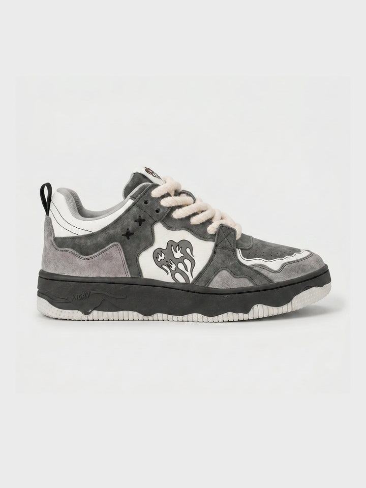 Sneakersy Retro w Serca