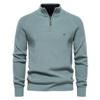 Dzianinowy sweter zapinany na zamek