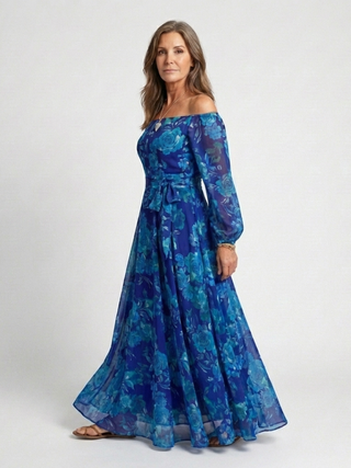 Zuzanna | Off Shoulder Floral Maxi Dress