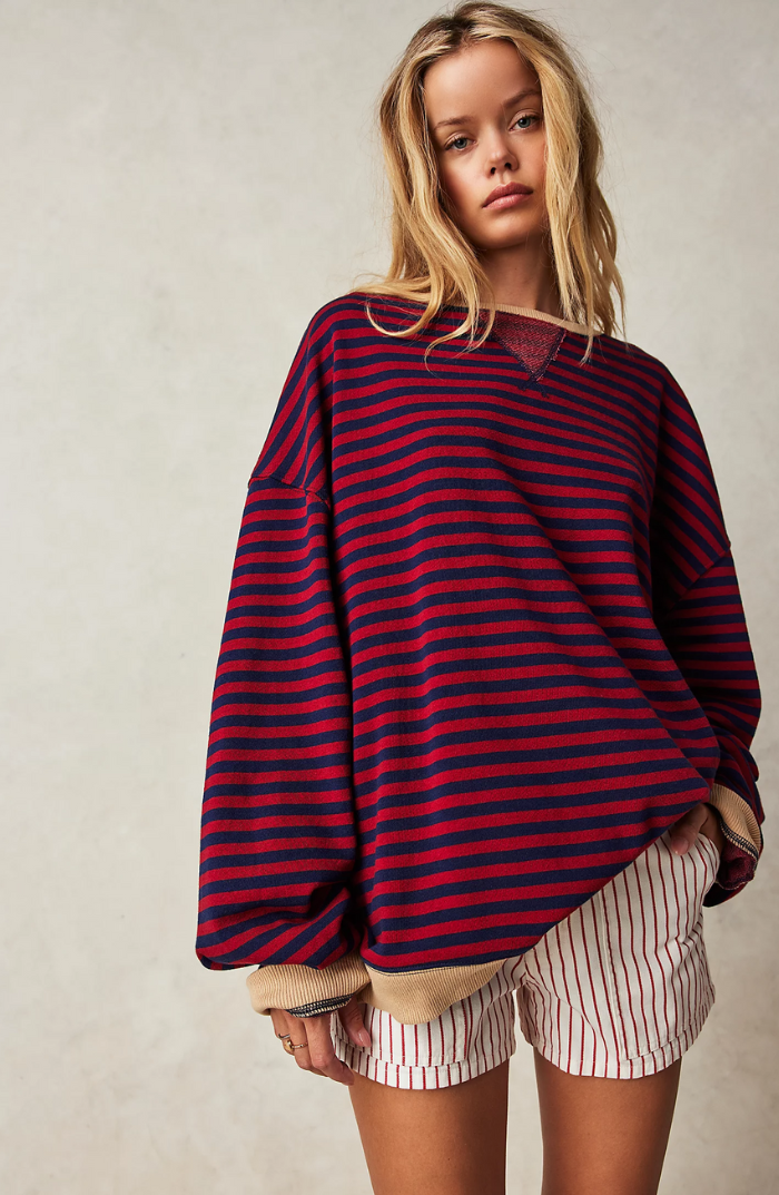 Hanna | Paski Oversize Sweter