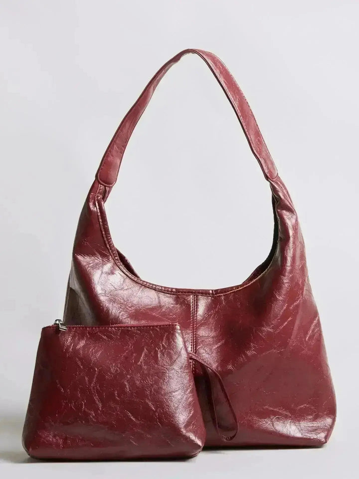 SKARLET | Postarzana Skórzana Torba Shopper