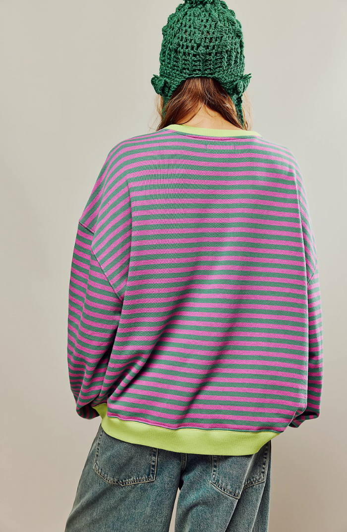 Hanna | Paski Oversize Sweter