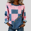 Pelagia | Bluza w stylu patchworku