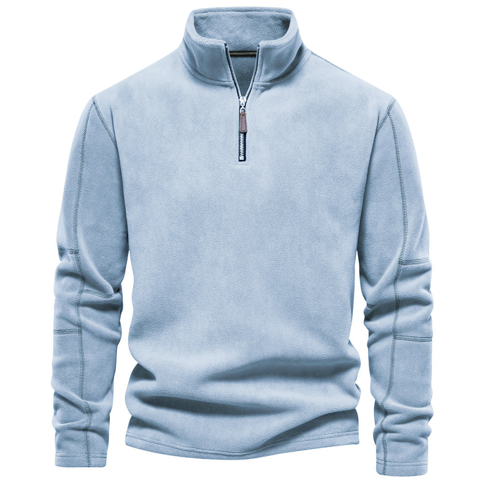Sweter z zamkiem do połowy wysokości