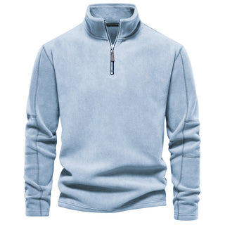 Sweter z zamkiem do połowy wysokości