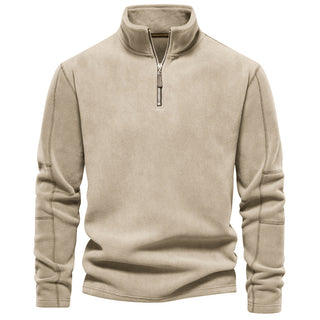 Sweter z zamkiem do połowy wysokości