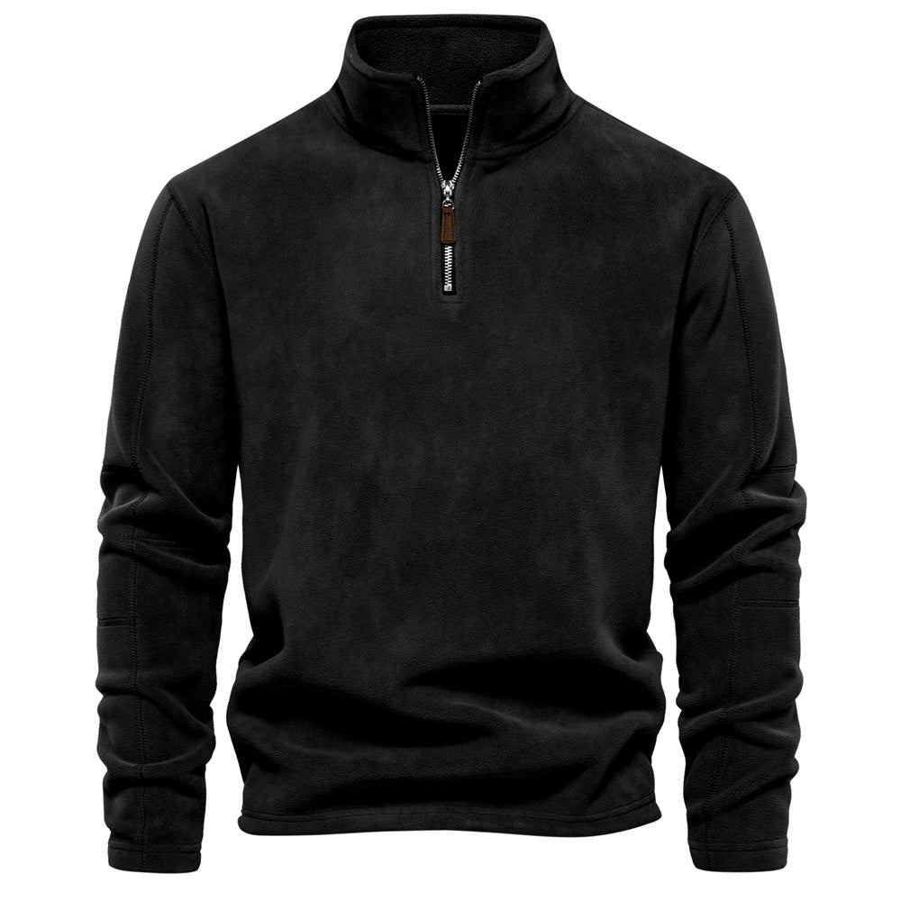 Sweter z zamkiem do połowy wysokości