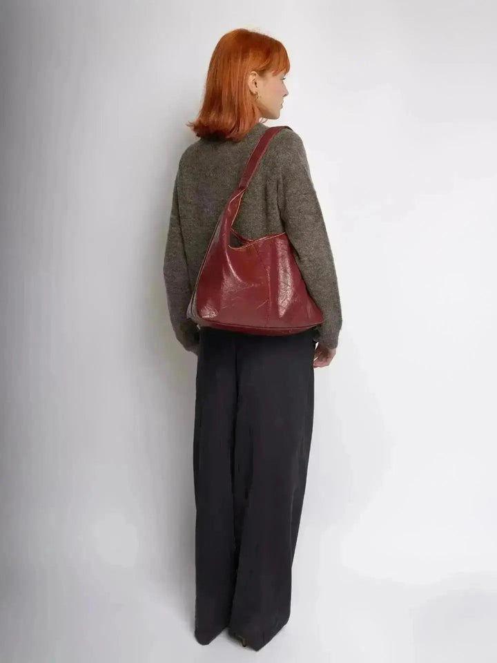 SKARLET | Postarzana Skórzana Torba Shopper