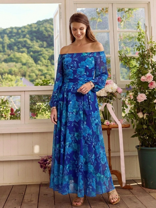 Zuzanna | Off Shoulder Floral Maxi Dress