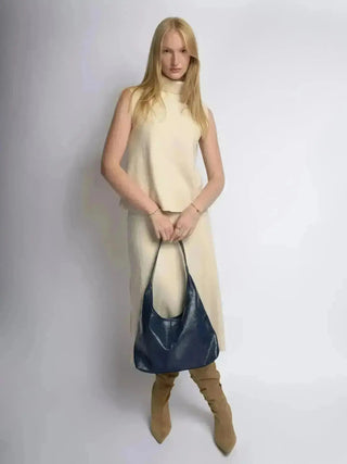 SKARLET | Postarzana Skórzana Torba Shopper