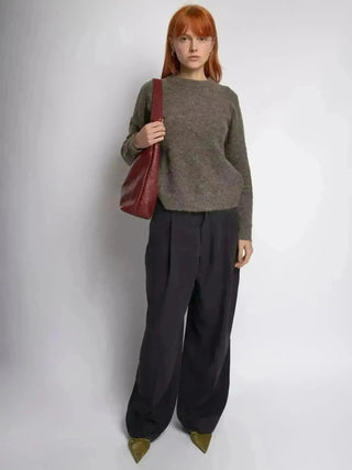 SKARLET | Postarzana Skórzana Torba Shopper