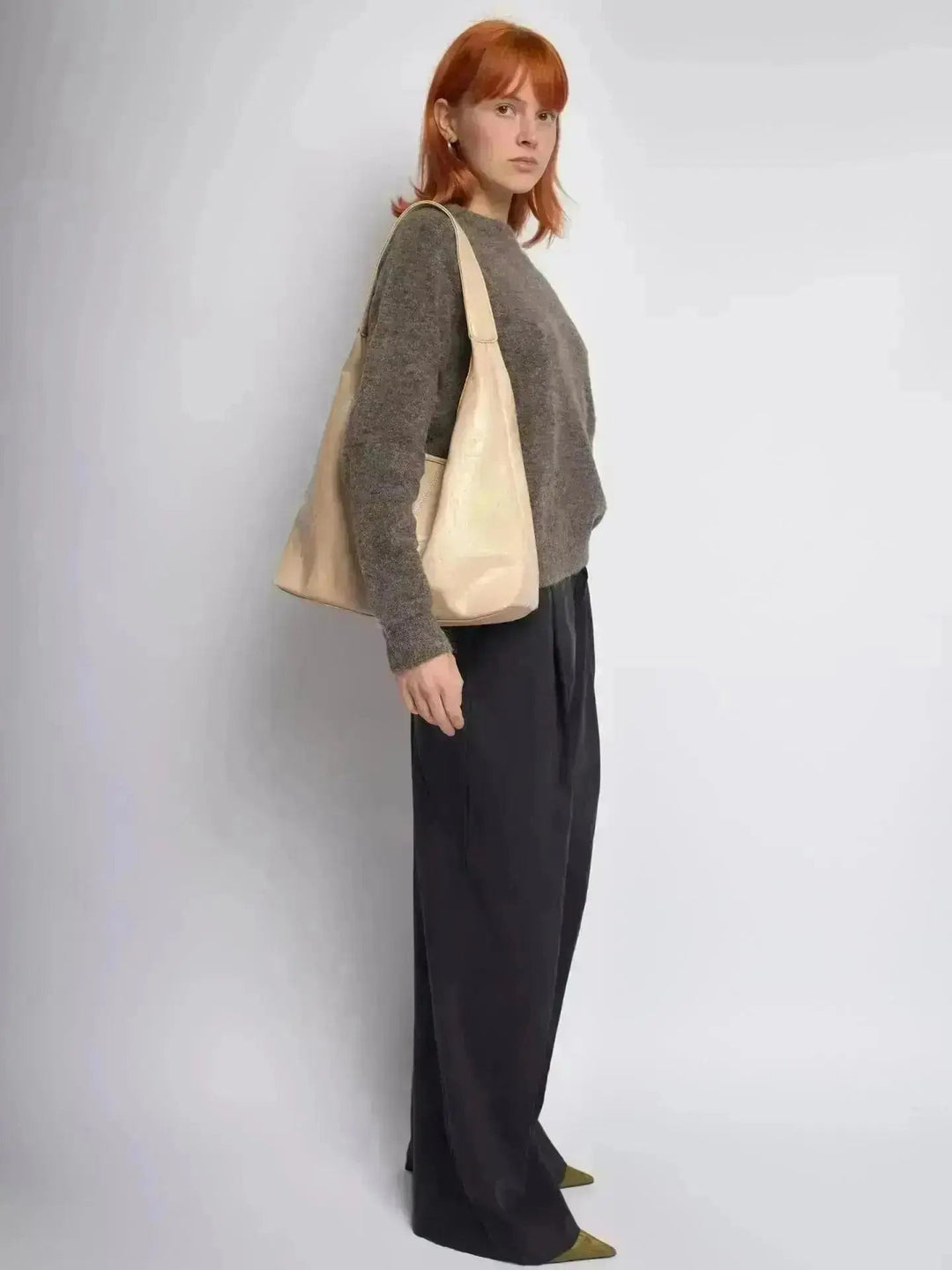 SKARLET | Postarzana Skórzana Torba Shopper