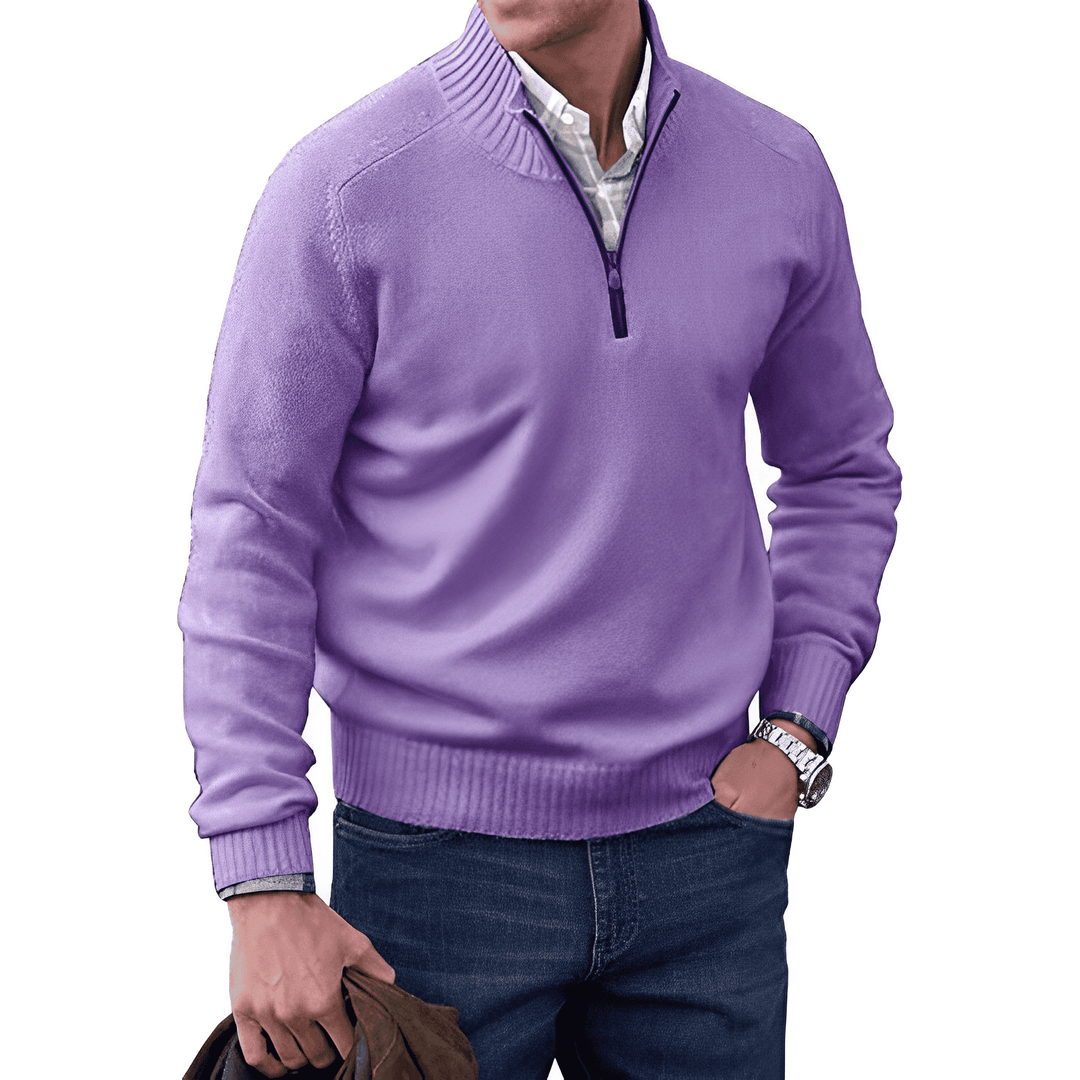 Nowoczesny sweter zapinany na zamek