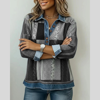 Paula | Bluza z nadrukiem bloków kolorów