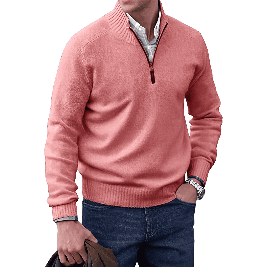 Nowoczesny sweter zapinany na zamek