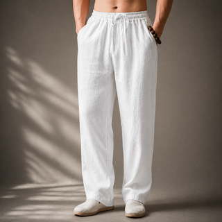 Laurent | Lniane Spodnie Premium
