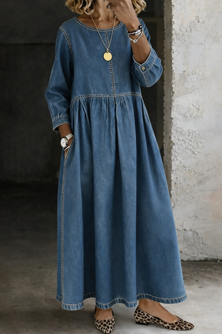 Melissa | Elegancka sukienka jeansowa
