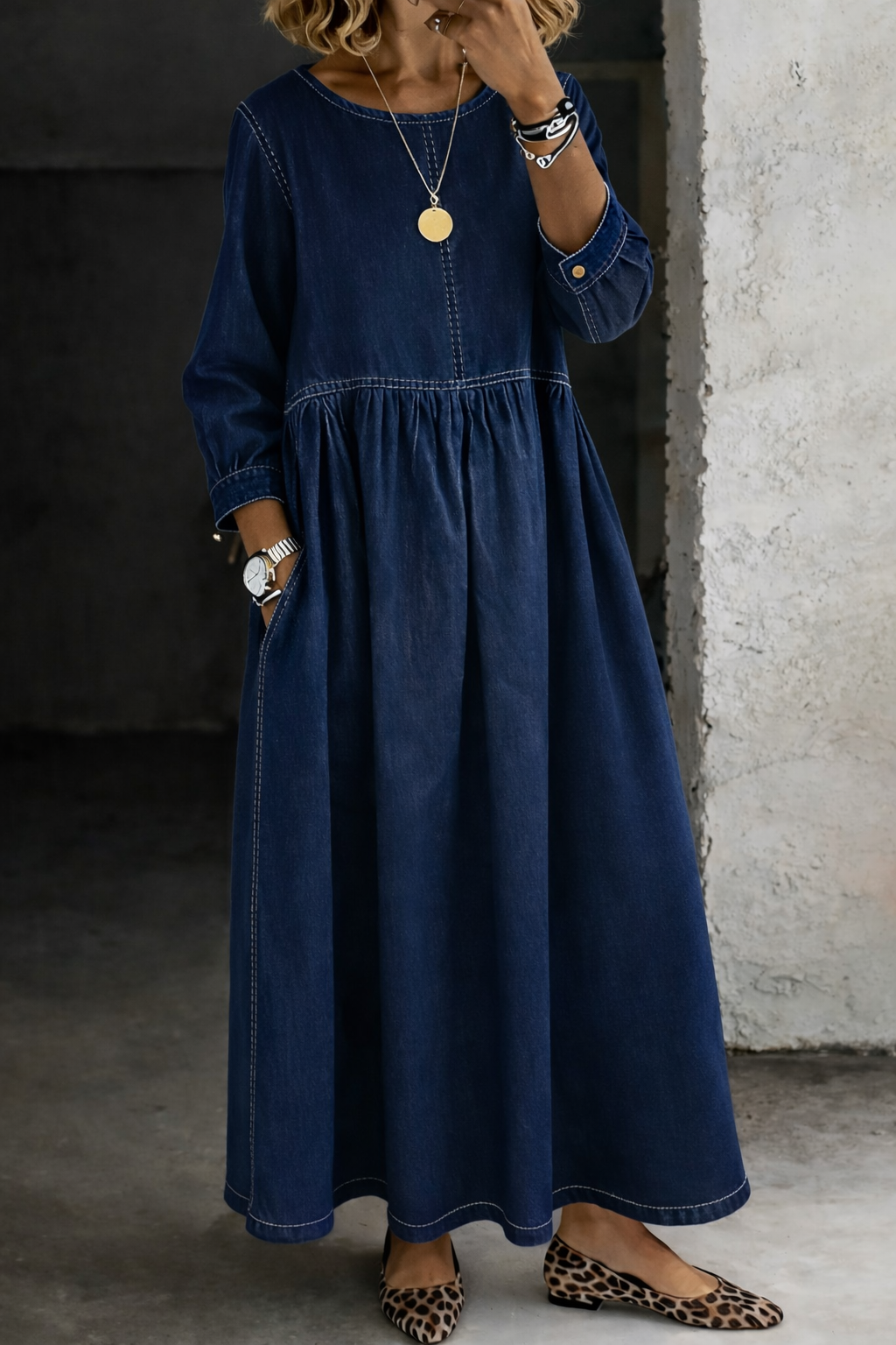 Melissa | Elegancka sukienka jeansowa