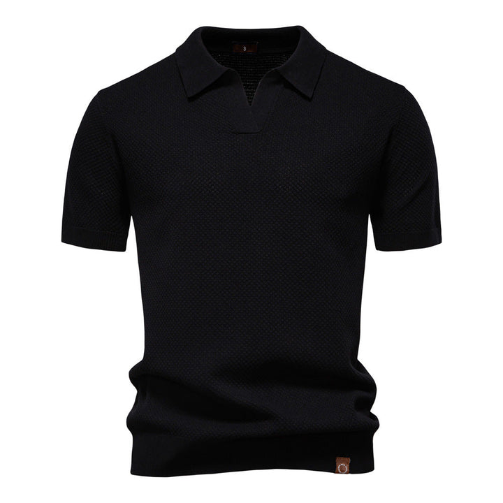 Elegancka koszulka polo z krótkim rękawem