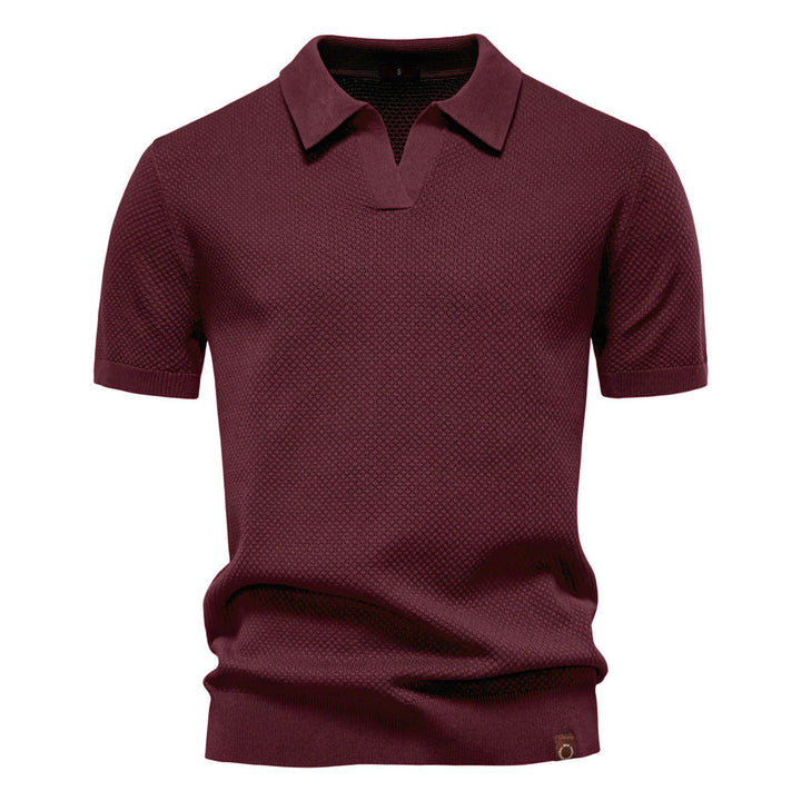 Elegancka koszulka polo z krótkim rękawem