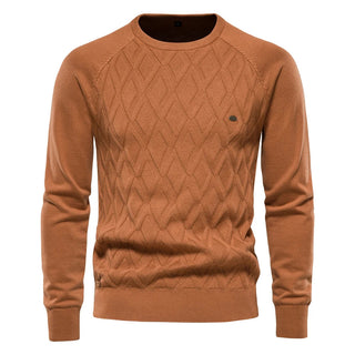 Męski sweter w kratę