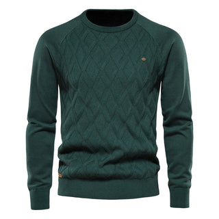 Męski sweter w kratę