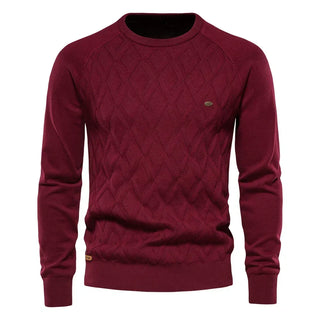 Męski sweter w kratę