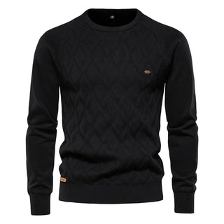 Męski sweter w kratę