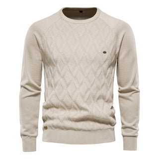 Męski sweter w kratę