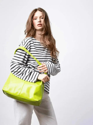 SKARLET | Postarzana Skórzana Torba Shopper