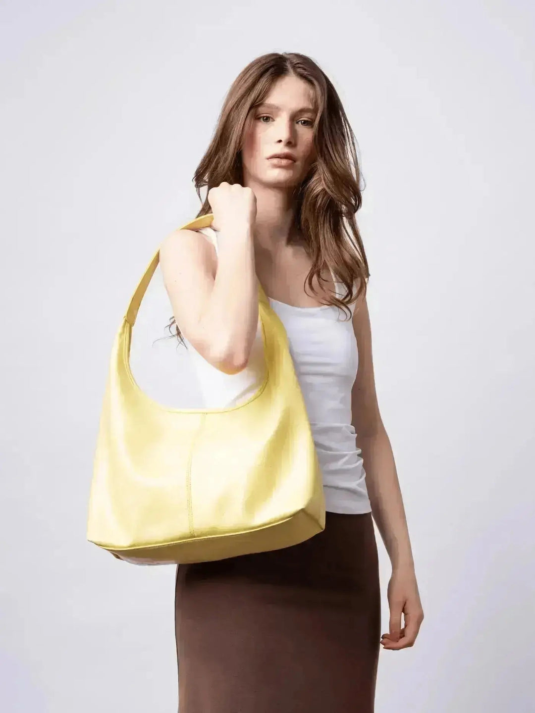 SKARLET | Postarzana Skórzana Torba Shopper