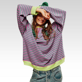 Hanna | Paski Oversize Sweter