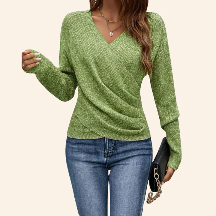 Laura | Elegancki sweter V- Hals