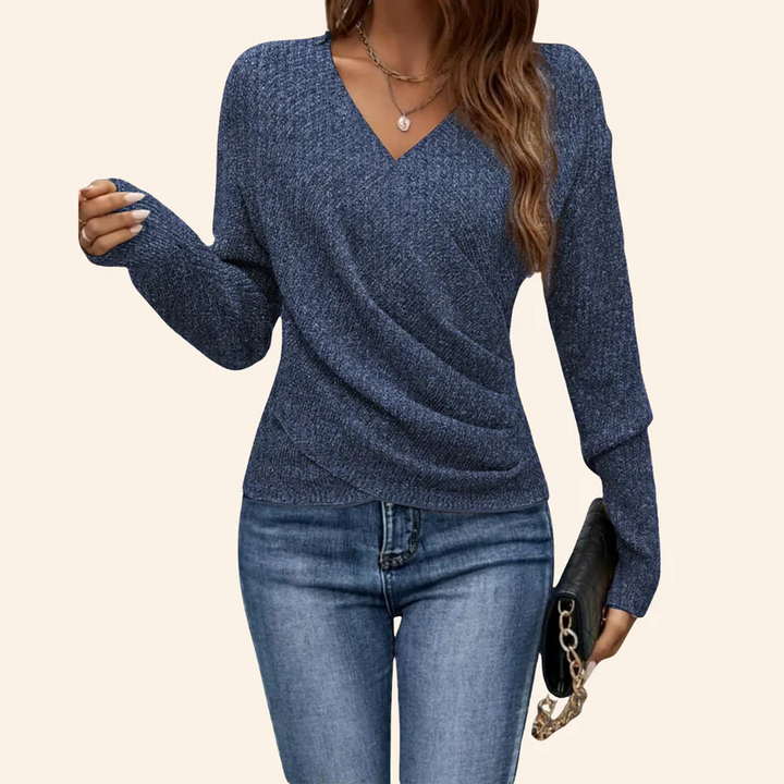 Laura | Elegancki sweter V- Hals