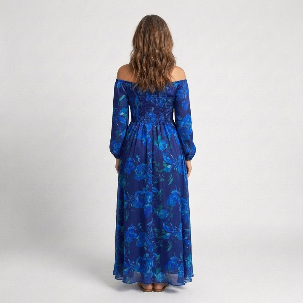 Zuzanna | Off Shoulder Floral Maxi Dress